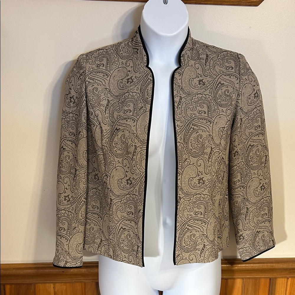 Paisley Patterned Tan Jacket
